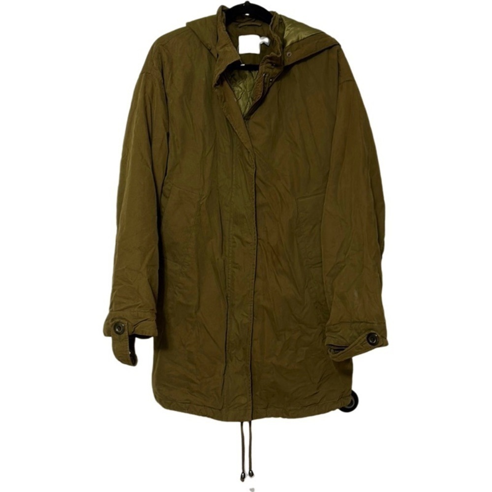 ASOS Army green hooded parka coat size 6